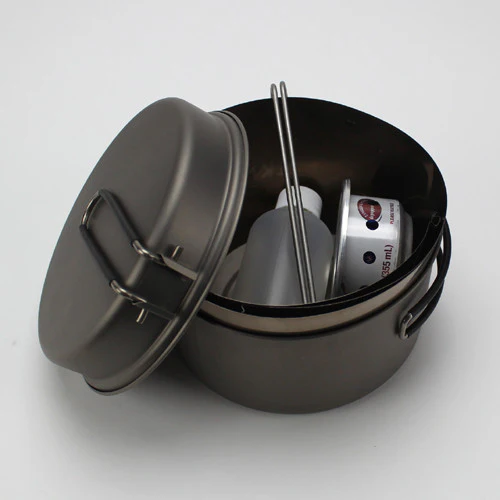 Toaks 1350ml UL Ti Pot/Frying Pan + Fissure Ti-Tri Bundle - Image 3