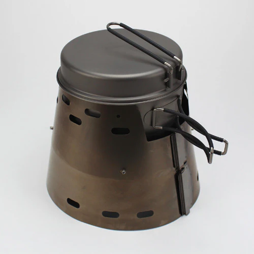 Toaks 1350ml UL Ti Pot/Frying Pan + Fissure Ti-Tri Bundle - Image 4